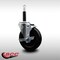 Service Caster 5'' SS Soft Rubber Swivel 3/4'' Expanding Stem Caster with Brake SCC-SSEX20S514-SRS-TLB-34 - alternate 3